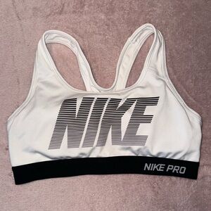 NIKE sports bra - white and black